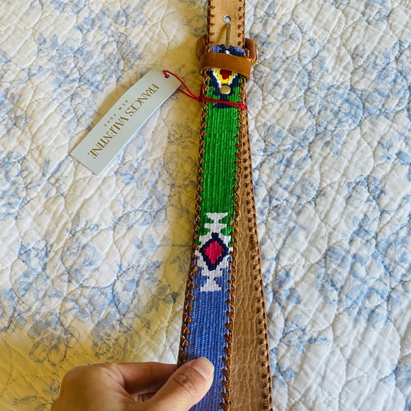 Frances Valentine Woven Belt with Leather Buckle - Picture 5 of 6